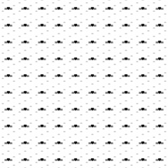 Square seamless background pattern from geometric shapes are different sizes and opacity. The pattern is evenly filled with big black mother's day symbols. Vector illustration on white background