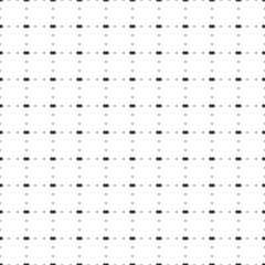 Square seamless background pattern from black money bundle symbols are different sizes and opacity. The pattern is evenly filled. Vector illustration on white background