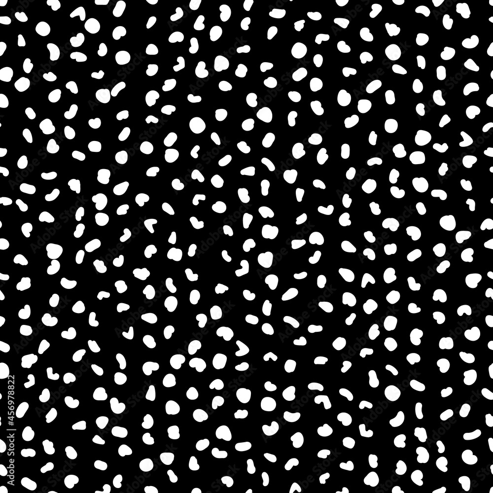 Poster abstract seamless pattern from small shapes. simple background of irregular spots. abstract wild ani