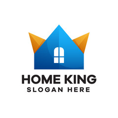 Fototapeta premium Home King Gradient Logo Design