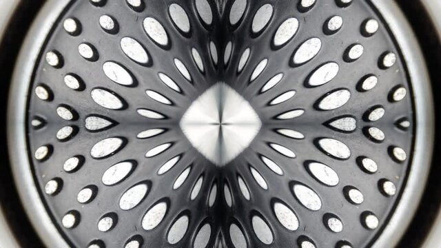 Turntable stroboscopic dots turning on platter