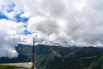 Obraz premium Fuentede in Picos de Europa mountain, Cantabria, Spain.