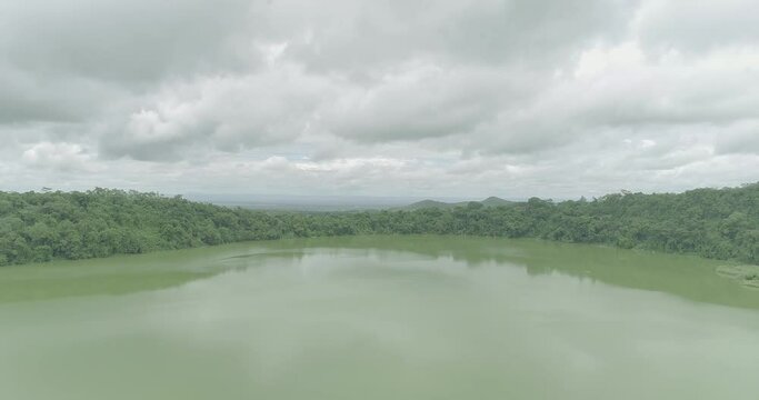 Lake Duluti, a volcanic crater lake on the outskirts of Arusha town, Tanzania
