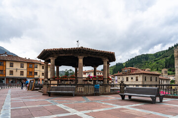 Obraz premium Potes village in Cantabria, Spain.
