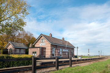 Twisk station (1887) on the Hoorn-Medemblik railway, Noord-Holland Province, The Netherlands