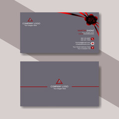 Corporate Bluer business card template.