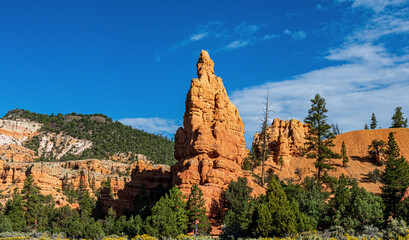 Red Canyon Rock Formation at Sunrise