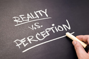 Reality Versus Perception on Chalkboard