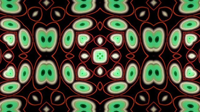 Fluorescent Psychedelic Retro Tunnel Changing Colors loop