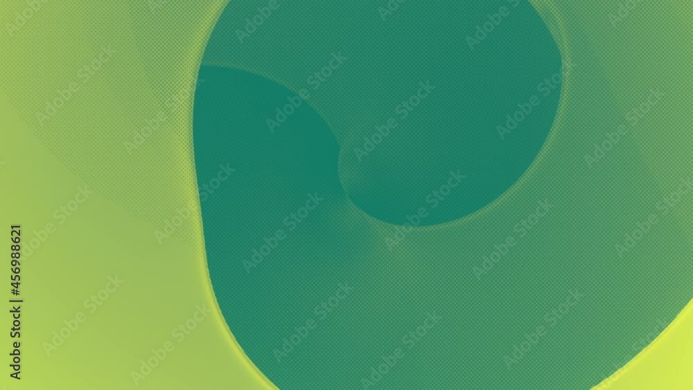Poster Green wavy surface. Geometric background design. 3d rendering loop animation HD