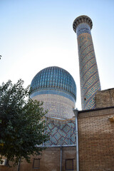 The Gūr-i Amīr or Guri Amir mausoleum in Samarkand, Uzbekistan