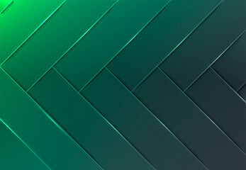 Abstract green background with diagonal lines.