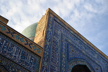 Shah-i-Zinda (Shohizinda) is a necropolis in the north-eastern part of Samarkand, Uzbekistan