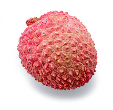 fresh pink lychee fruit