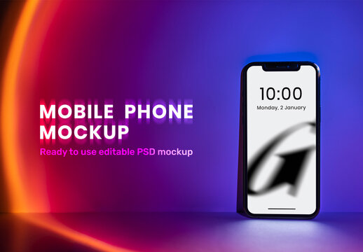 Editable Mobile Phone Mockup