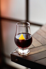 Negroni cocktail in beautiful glass