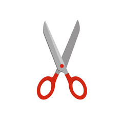 Scissors for household needs. Isolated on white background vector illustration