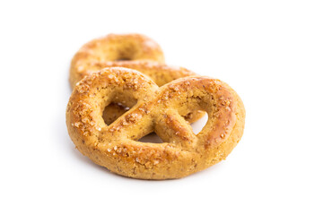 Sweet cookies in the shape of a pretzel