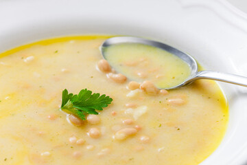 still life of bean soup