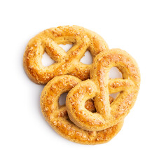 Sweet cookies in the shape of a pretzel