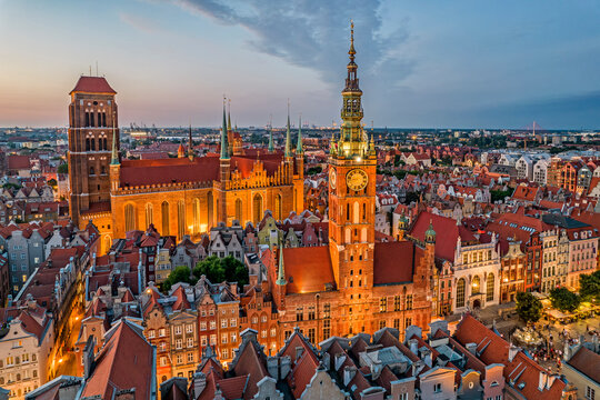 Old town of Gdańsk, Poland.	