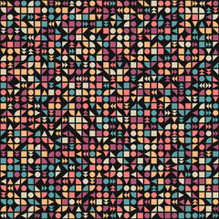 Abstract Geometric Pattern generative computational art illustration