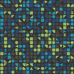 Abstract Geometric Pattern generative computational art illustration