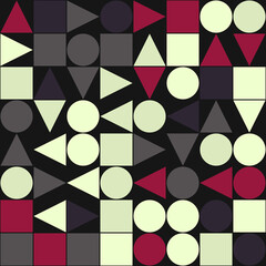 Abstract Geometric Pattern generative computational art illustration