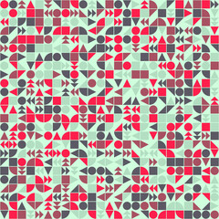 Abstract Geometric Pattern generative computational art illustration