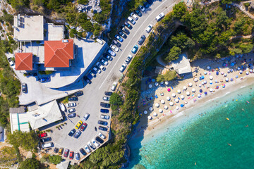 Famous Mylopotamos beach at Tsagarada of Pelion in Greece.