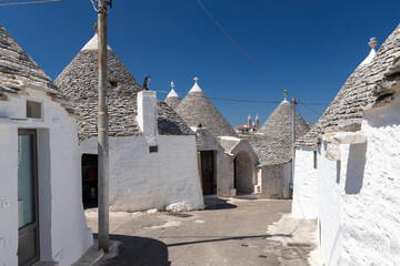 Trulli houses in Alberobello, UNESCO site, Apulia region, Italy