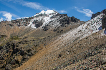 Road to the snowy mountains