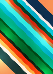 Bright abstract geometric irregular stripes. Overlapping shapes. Suitable for promotional materials, brochures, banners. Vector