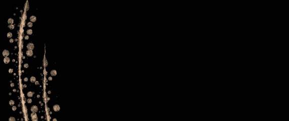 water splash on black