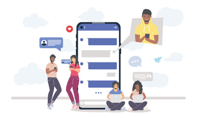 smartphone people messaging