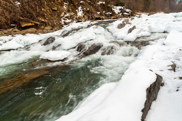 The Wetlinka River flowing through the Sine Wiry Reserve, the Bieszczady Mountains