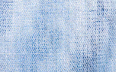 Texture backdrop photo of blue colored cotton cloth.