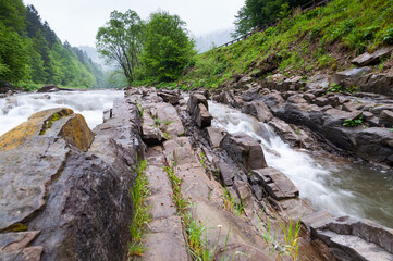 The Wetlinka River flowing through the Sine Wiry Reserve, the Bieszczady Mountains
