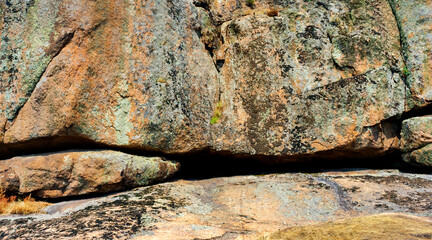 Backdrop texture photo of stone molded mountain.