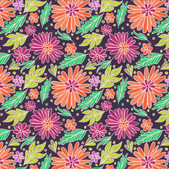 Beautiful Swirly Floral Pattern Design