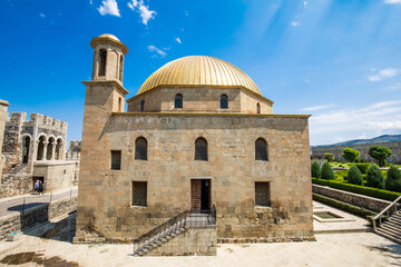 Fototapeta na wymiar Akhaltsikhe mosque inside the castle with scenic park in Georgia