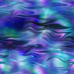 Seamless iridescent rainbow light pattern for print. High quality illustration. Swirly mix of pastel colors resembling holographic foil. Fantasy spectrum mermaid fantastical pattern for print.