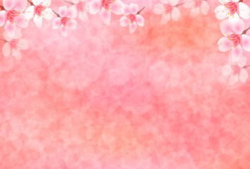 桜　年賀状　和柄　背景