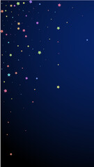 Fototapeta premium Festive ravishing confetti. Celebration stars. Col