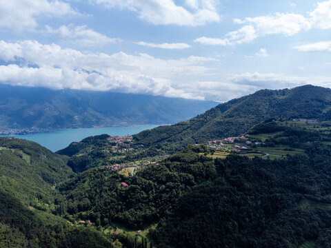 View to Parco dell'Alto Garda Bresciano Tremosine Italy