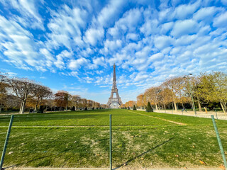 Parc du Champ de Mars with Eiffel Tower (Ultra Wide)