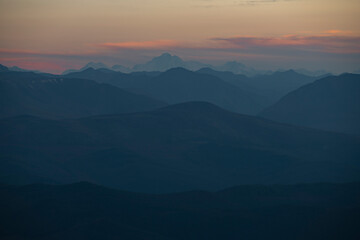 Obraz premium sunset in mountains