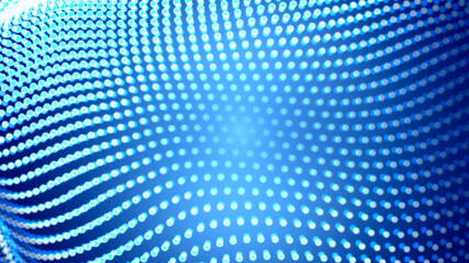 Obraz premium Abstract dot white blue wave gradient texture technology background.
