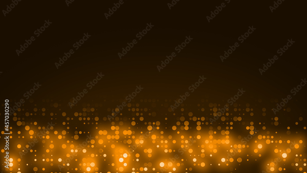 Poster abstract dot orange yellow color wave pattern gradient texture technology background.