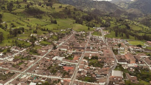 Mountain village EL Cocuy in Colombia